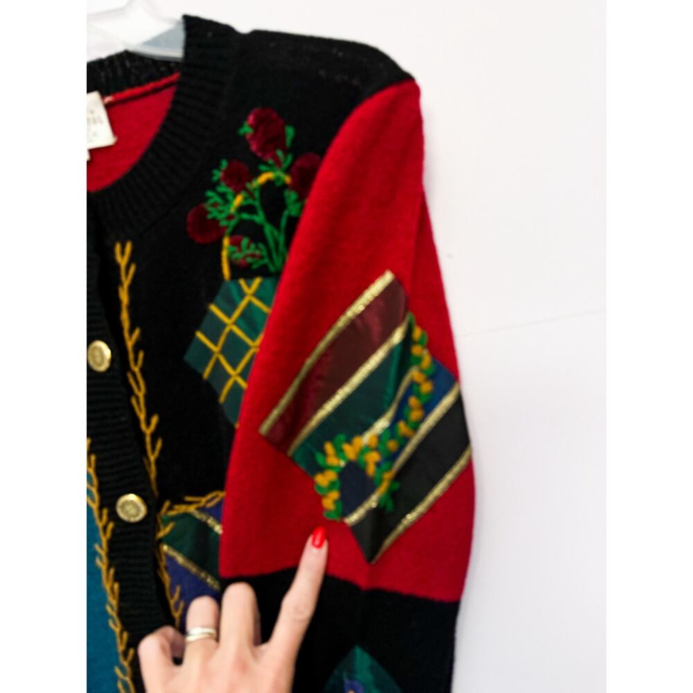 Vintage Susan Bristol Wool Blend Handknit Sweater Size Small - Picture 4 of 7